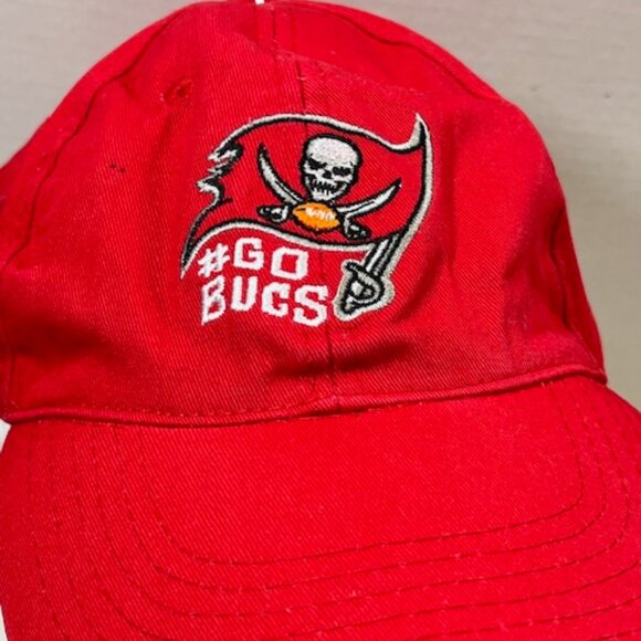Tampa Bay Buccaneers #GoBucs Red Embroidered Baseball Cap Hat - Picture 4 of 9